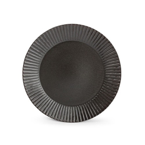 Bord plat diam. 19,5cm. zwart Aurora F2D