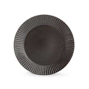 Flat plate diam. 19.5cm. Black Aurora F2D