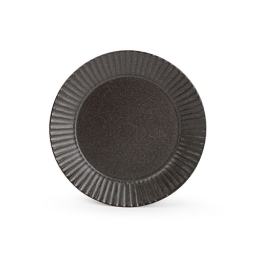 Bord plat diam. 13cm. zwart Aurora F2D