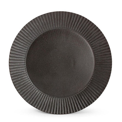 Bord plat diam. 30,5cm. zwart Aurora F2D
