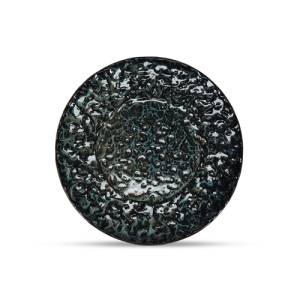 Bord plat diam. 28cm. Zwart Umi seaweed F2D