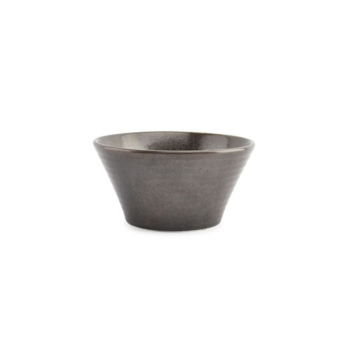Kom diam. 13cm. hgt. 6,5cm. conisch zwart Line F2D