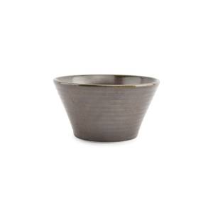 Bowl diam. 15cm. hgt. 8cm. conical black Line F2D