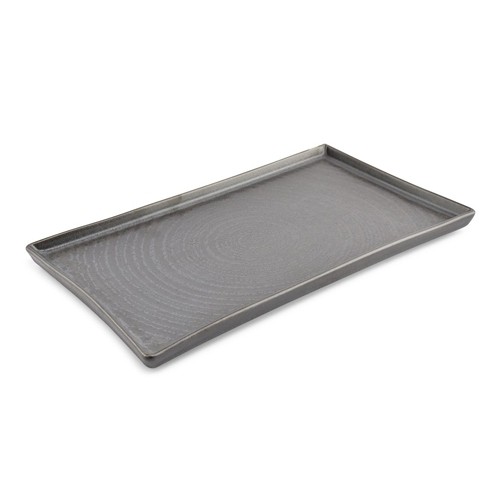 Bord plat afm. 33x20cm. zwart Line F2D