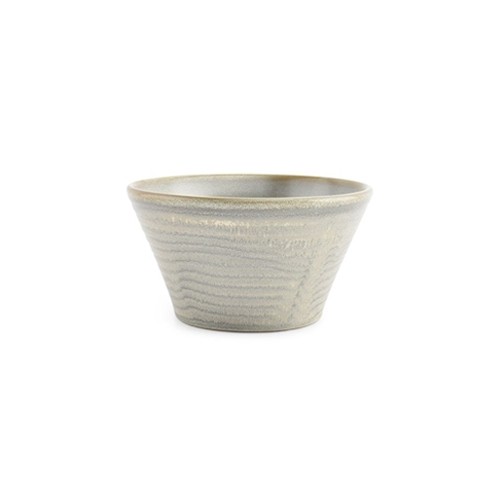 Kom diam. 18cm. hgt. 9cm. conisch groen Line F2D
