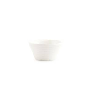 Bowl diam. 8cm. hgt. 4cm. conical white Line F2D