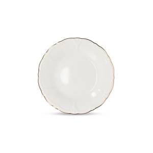 Bord plat diam. 16cm. met gouden rand Retro BonBistro