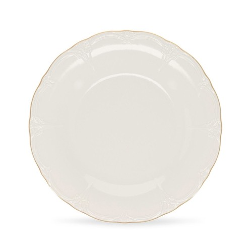 Bord plat diam. 32cm. met gouden rand Retro BonBistro