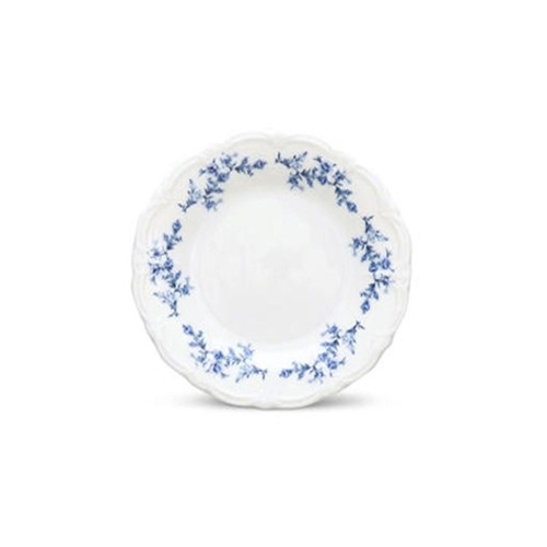 Bord plat diam. 16cm. blauw flower Retro BonBistro