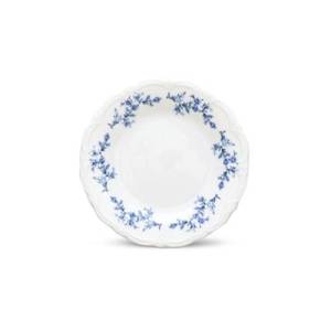 Bord plat diam. 16cm. blauw flower Retro BonBistro