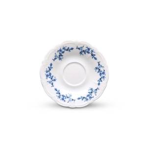 Mokkaschotel diam. 14cm. blauw flower Retro BonBistro