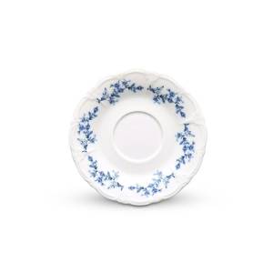 Schotel diam. 16,5cm. blauw flower Retro BonBistro