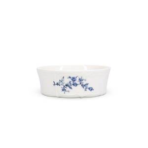 Kom diam. 13cm. hgt. 5cm. blauw flower Retro BonBistro