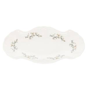 Serveerschaal afm. 39x25cm. flower Retro BonBistro