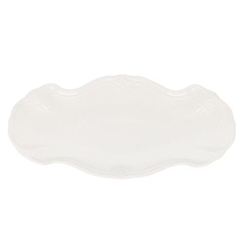 Serveerschaal afm. 39x25cm. ivoor Retro BonBistro