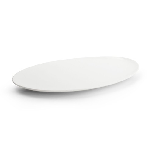 Bord plat afm. 36x24,5cm. White Perla Chic