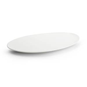 Plate flat size. 36x24.5cm. White Perla Chic