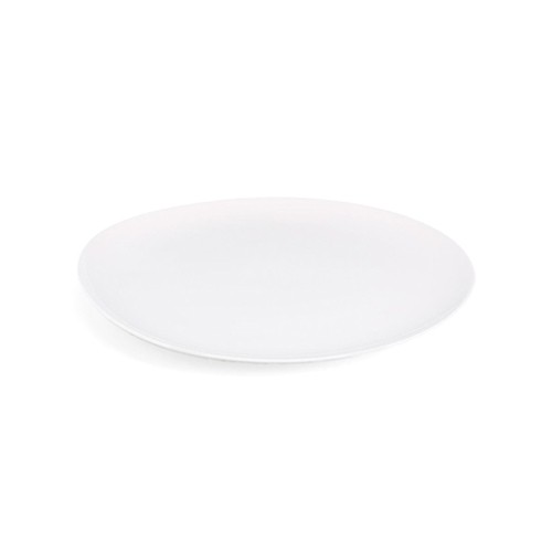 Bord plat diam. 27cm. White Perla Chic