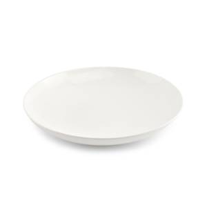 Plate deep diam. 30cm. hgt. 5.5cm. White Perla Chic