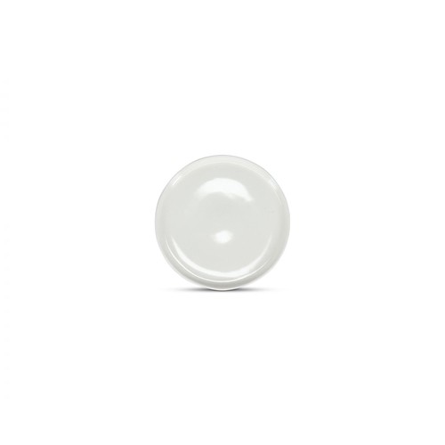 Bord plat diam. 14cm. hgt. 1,5cm. White Gravure Chic