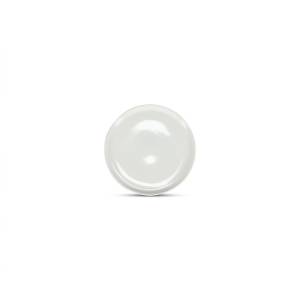 Bord plat diam. 14cm. hgt. 1,5cm. White Gravure Chic