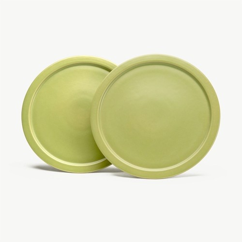 Bord plat diam. 27cm. green Mento x Erloom