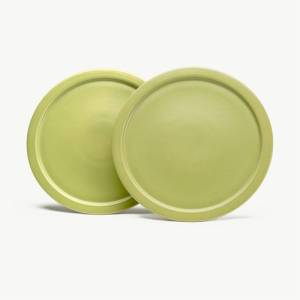 Bord plat diam. 27cm. green Mento x Erloom