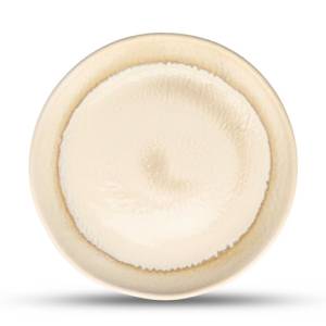 Assiette plate, diamètre 28 cm. Base sable EcoMade