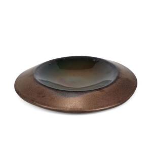 Teller, tiefer Durchmesser 27/17,5 cm, Höhe 4 cm, Goldkegel EcoMade