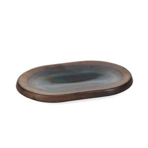 Serveerschaal afm. 25x16,5cm. gold Cone EcoMade