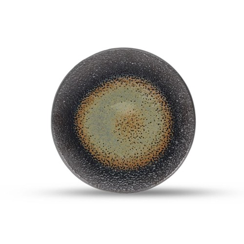 Bord plat diam. 20,5cm. textured moss Cone EcoMade