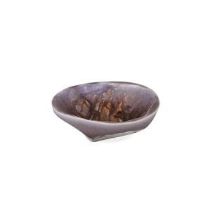 Durchmesser 18 cm, Höhe 6,5 cm. Farbe: Austernfarbenes, staubiges Lila. Icon EcoMade