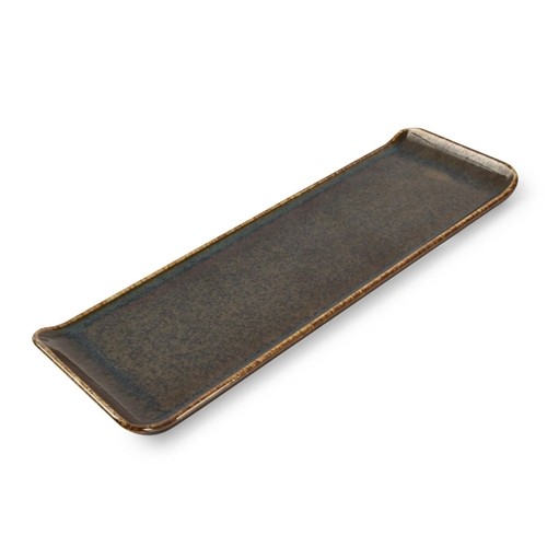 Serveerschaal afm. 30x9,5cm. groen Cirro BonBistro