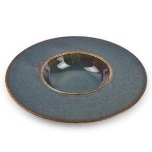 Assiette profonde, diamètre 24/11 cm, hauteur 4 cm, verte, Cirro BonBistro