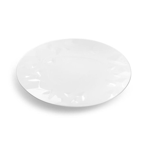 Bord diep diam. 28cm. hgt. 5cm. White Facet Chic