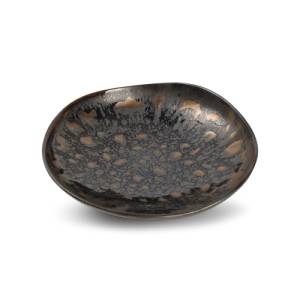 Assiette profonde, diamètre 20 cm, hauteur 4 cm, feuille d'or, style Nobile Chic