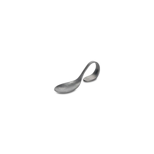 Aperitieflepel ovaal antique zilver Serve rvs - set à 6 stuks BonBistro
