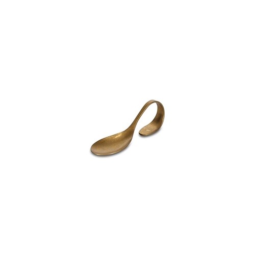 Aperitieflepel ovaal antique goud Serve rvs - set à 6 stuks BonBistro