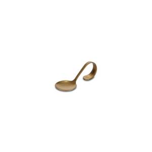 Aperitieflepel rond antique goud Serve rvs - set à 6 stuks BonBistro