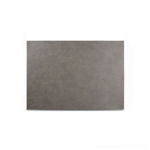 Placemat dimensions 43x30cm. Grey leather look Layer BonBistro
