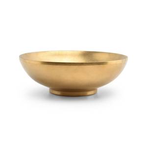 Schaal rvs diam. 22cm. hgt. 7,5cm. Vintage goud Host