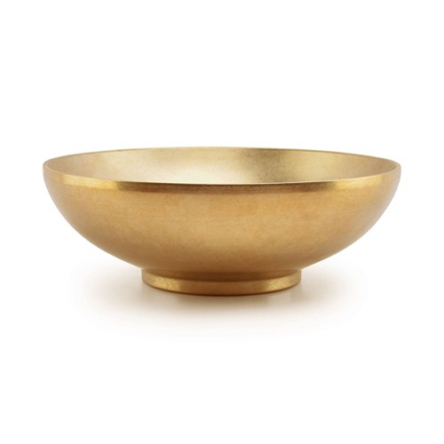 Schaal rvs diam. 24cm. hgt. 8cm. Vintage goud Host