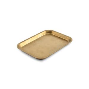 Dienblad afm. 19x14cm. hgt. 1,5cm. antique goud Serve BonBistro
