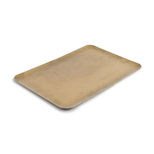 Dienblad afm. 30x20cm. hgt. 1cm. antique goud Serve BonBistro