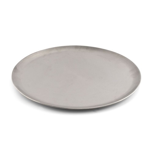Dienblad diam. 40cm. hgt. 1,5cm. antique zilver Serve BonBistro
