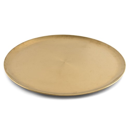 Dienblad diam. 44,5cm. hgt. 1cm. antique goud Serve BonBistro