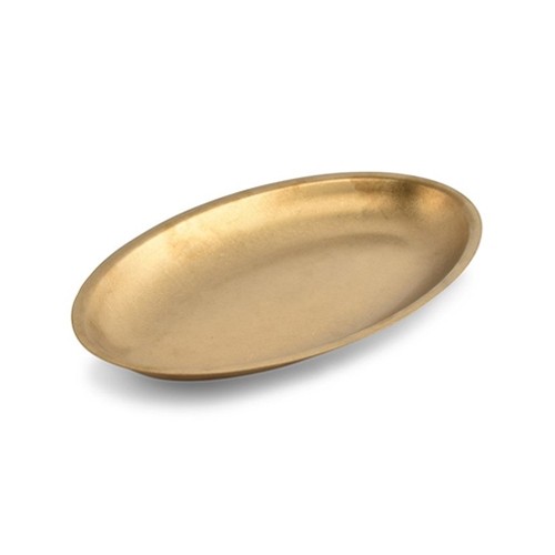 Serveerschaal afm. 30x18,5cm. hgt. 2,5cm. antique goud Serve BonBistro
