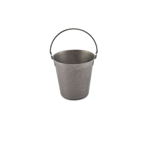 Serving bucket diam. 13.5cm. hgt. 13cm. antique silver Serve BonBistro