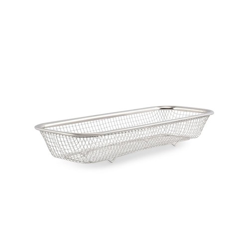 Wire basket dimensions 31x13cm. height 5.5cm. silver Serve BonBistro