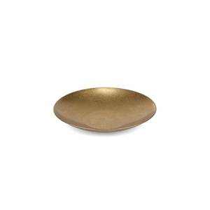 Servierschale, Durchmesser 14 cm, Höhe 2 cm, Antikgold. Servieren Sie BonBistro